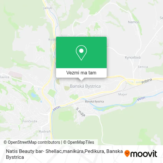 Natis Beauty bar- Shellac,manikúra,Pedikura mapa