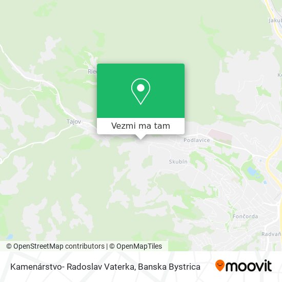 Kamenárstvo- Radoslav Vaterka mapa