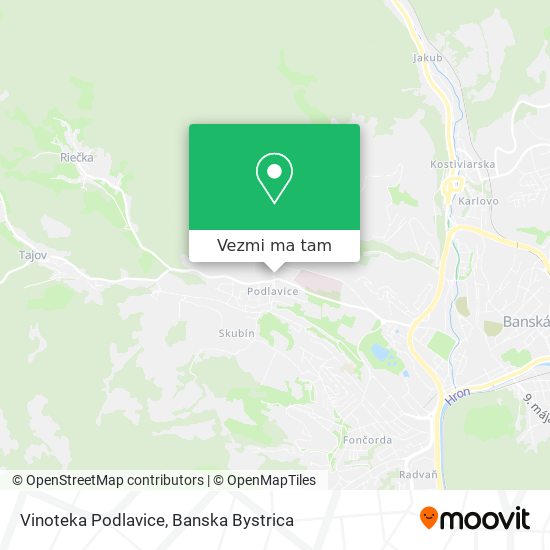 Vinoteka Podlavice mapa