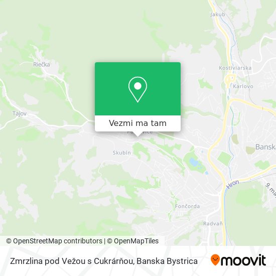 Zmrzlina pod Vežou s Cukrárňou mapa