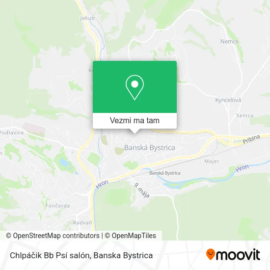 Chlpáčik Bb Psí salón mapa