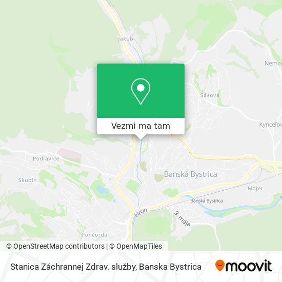 Stanica Záchrannej Zdrav. služby mapa