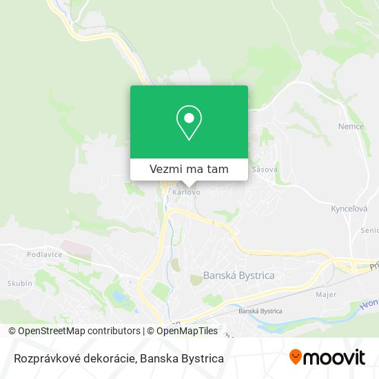 Rozprávkové dekorácie mapa