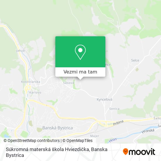 Súkromná materská škola Hviezdička mapa