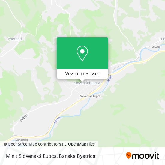Minit Slovenská Ľupča mapa