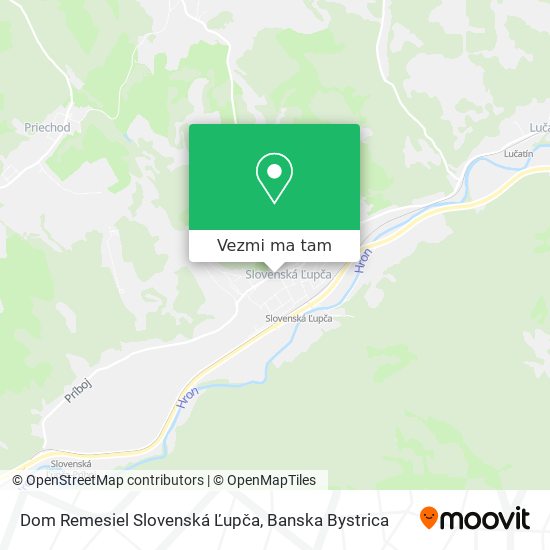 Dom Remesiel Slovenská Ľupča mapa