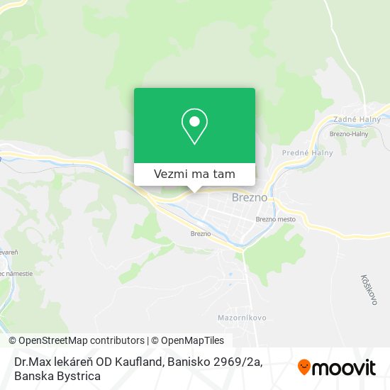 Dr.Max lekáreň OD Kaufland, Banisko 2969 / 2a mapa