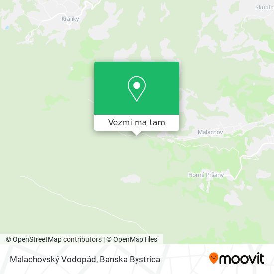 Malachovský Vodopád mapa