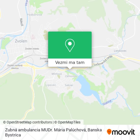 Zubná ambulancia MUDr. Mária Palúchová mapa