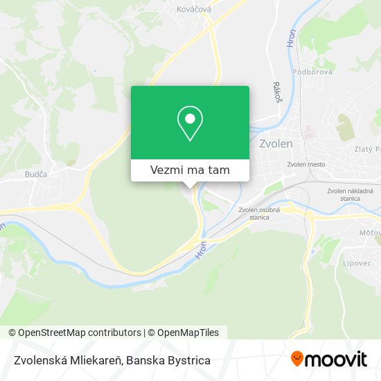 Zvolenská Mliekareň mapa