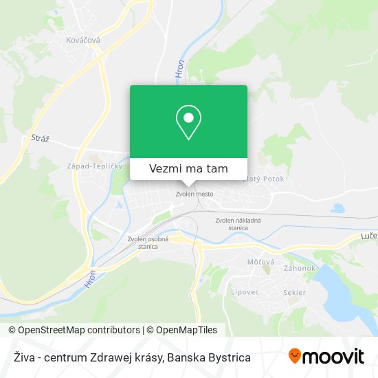 Živa - centrum Zdrawej krásy mapa