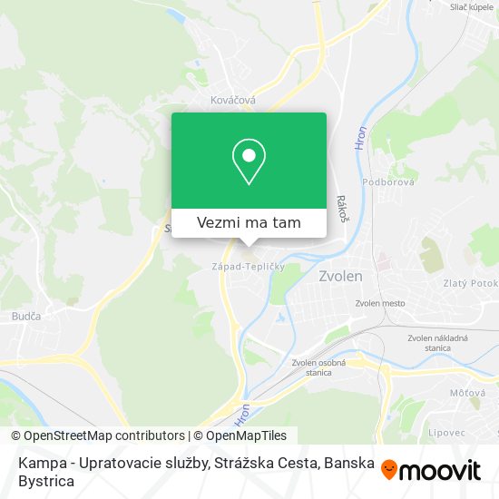 Kampa - Upratovacie služby, Strážska Cesta mapa