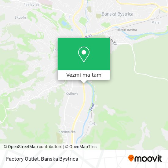 Factory Outlet mapa