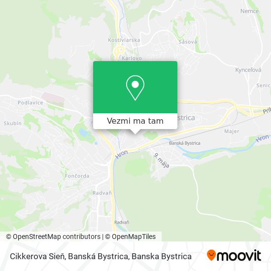 Cikkerova Sieň, Banská Bystrica mapa