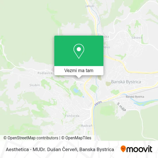 Aesthetica - MUDr. Dušan Červeň mapa