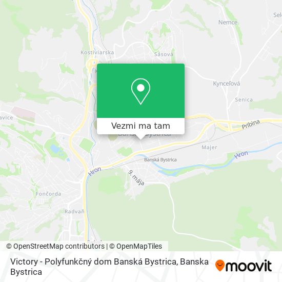 Victory - Polyfunkčný dom Banská Bystrica mapa