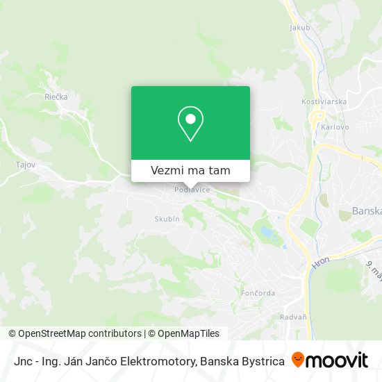 Jnc - Ing. Ján Jančo Elektromotory mapa