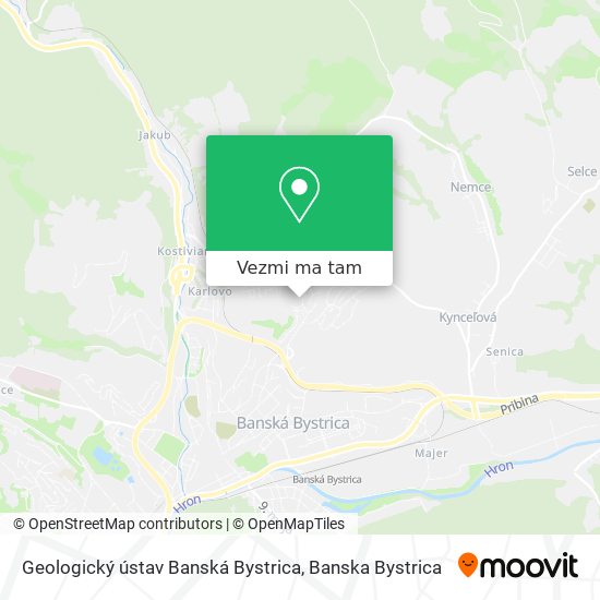 Geologický ústav Banská Bystrica mapa