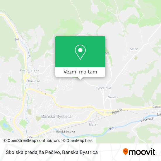 Školska predajňa Pečivo mapa