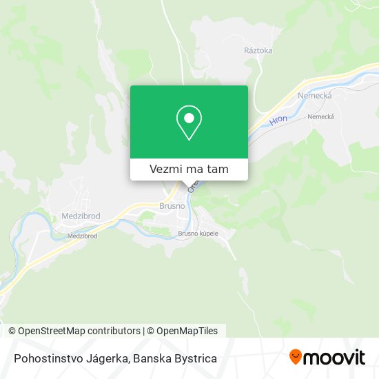 Pohostinstvo Jágerka mapa