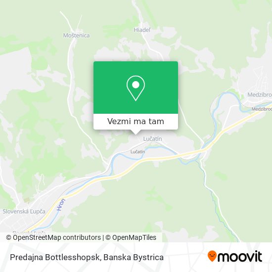 Predajna Bottlesshopsk mapa