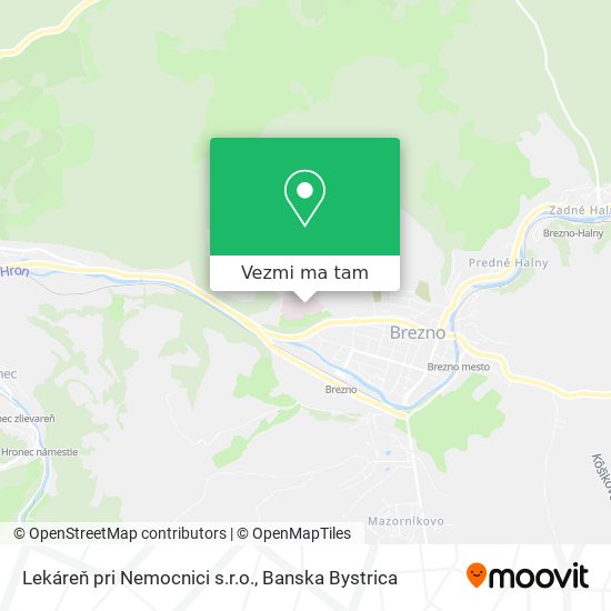 Lekáreň pri Nemocnici s.r.o. mapa