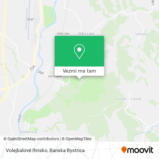 Volejbalové Ihrisko mapa