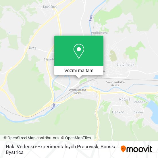 Hala Vedecko-Experimentálnych Pracovísk mapa