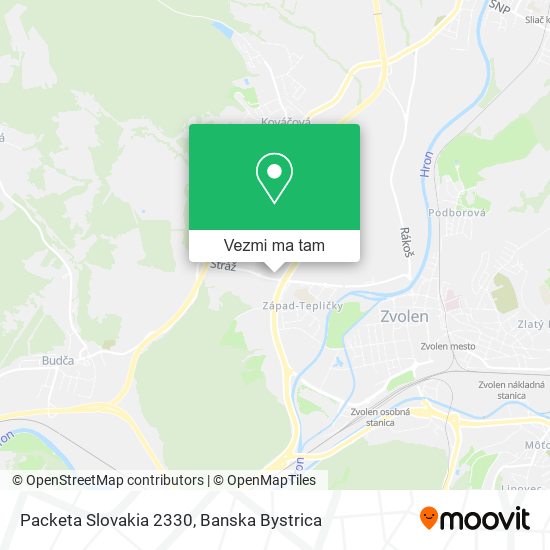 Packeta Slovakia 2330 mapa