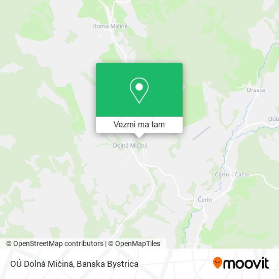 OÚ Dolná Mičiná mapa