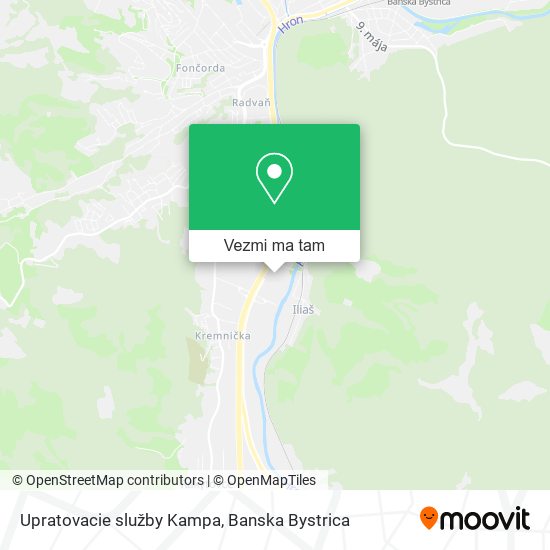 Upratovacie služby Kampa mapa