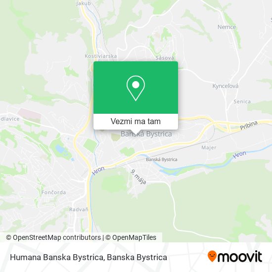 Humana Banska Bystrica mapa