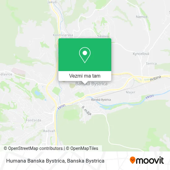 Humana Banska Bystrica mapa
