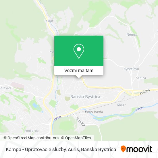 Kampa - Upratovacie služby, Auris mapa