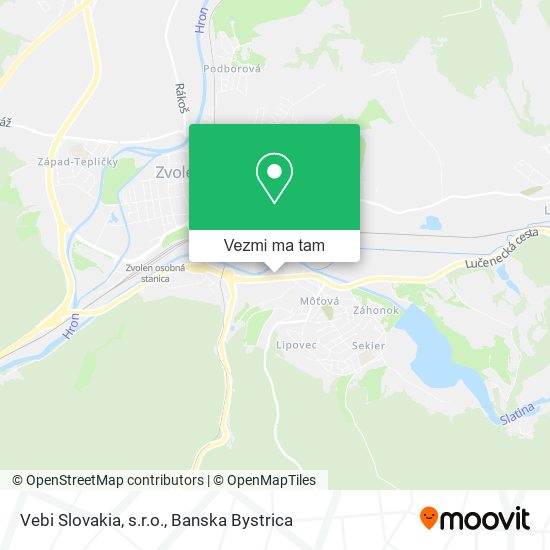 Vebi Slovakia, s.r.o. mapa