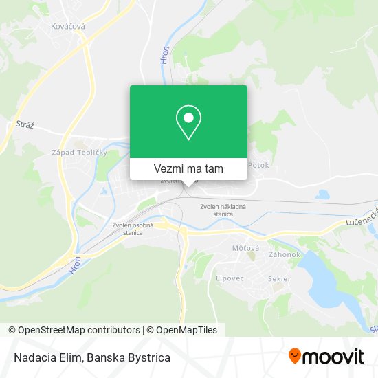 Nadacia Elim mapa