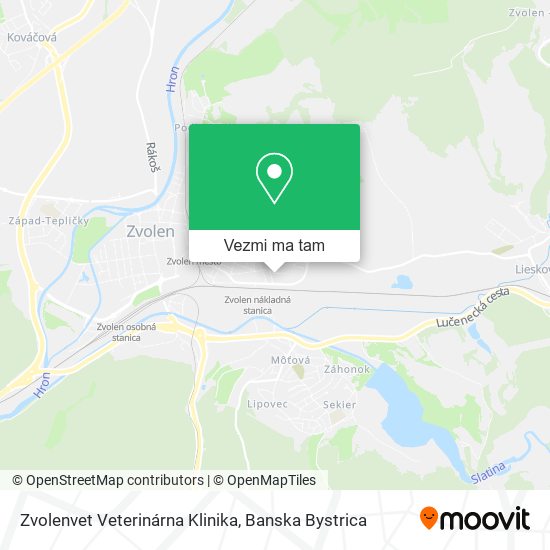 Zvolenvet Veterinárna Klinika mapa