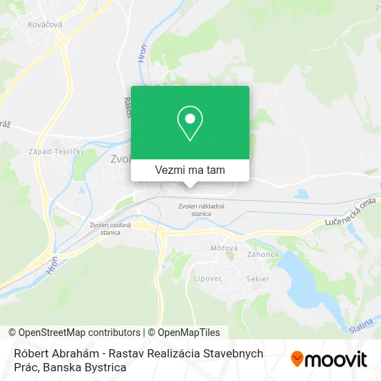 Róbert Abrahám - Rastav Realizácia Stavebnych Prác mapa