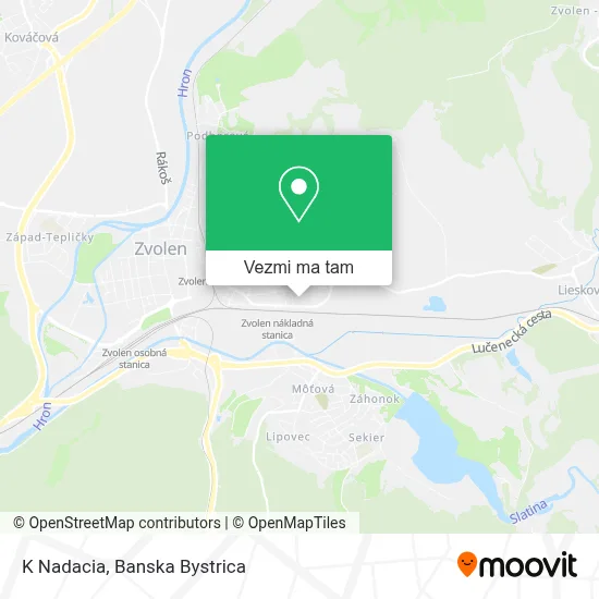 K Nadacia mapa