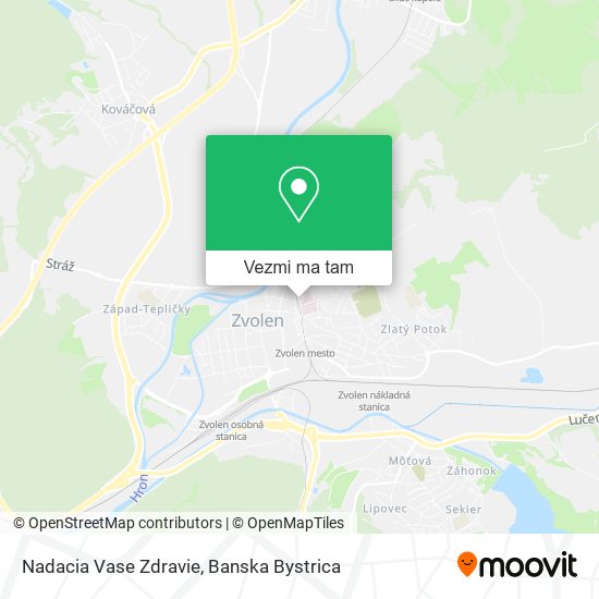 Nadacia Vase Zdravie mapa