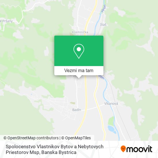 Spolocenstvo Vlastnikov Bytov a Nebytovych Priestorov Msp mapa