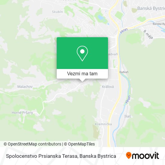 Spolocenstvo Prsianska Terasa mapa