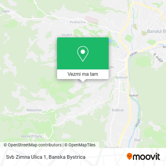 Svb Zimna Ulica 1 mapa