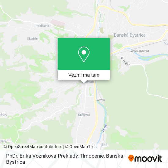 PhDr. Erika Voznikova-Preklady, Tlmocenie mapa