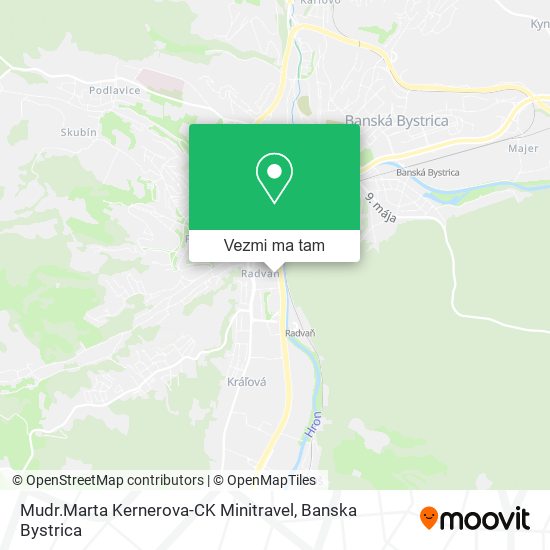 Mudr.Marta Kernerova-CK Minitravel mapa