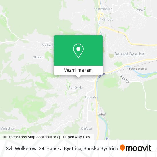 Svb Wolkerova 24, Banska Bystrica mapa