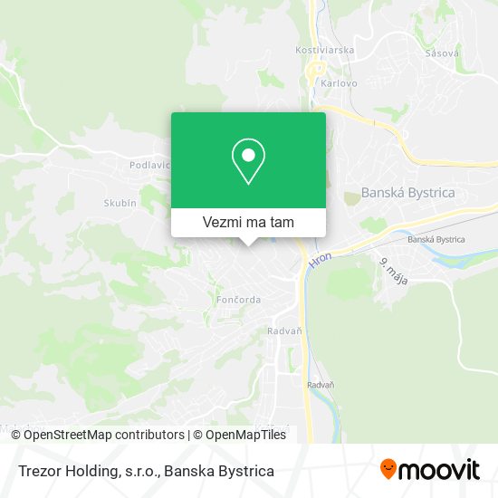 Trezor Holding, s.r.o. mapa