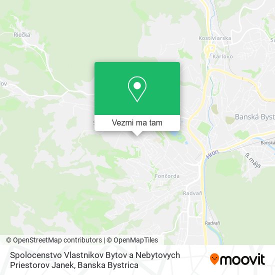 Spolocenstvo Vlastnikov Bytov a Nebytovych Priestorov Janek mapa