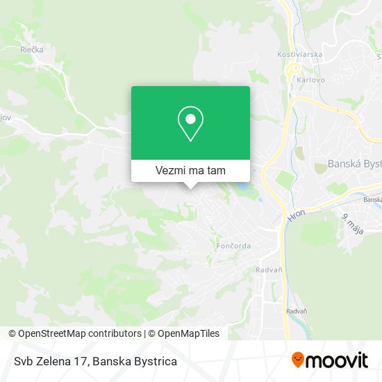 Svb Zelena 17 mapa