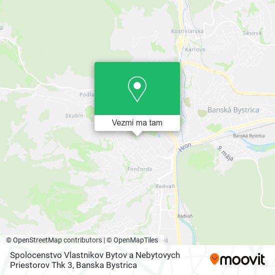 Spolocenstvo Vlastnikov Bytov a Nebytovych Priestorov Thk 3 mapa